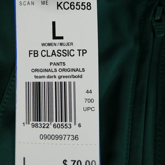 Adidas Women’s Originals Track Set Jacket M Pants L Team Dark Green Bold - Picture 11 of 16